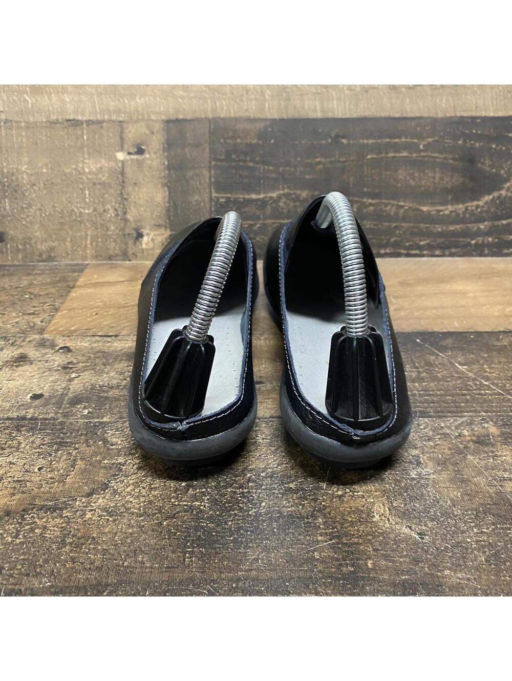 Socofy Women's Size 42 US 12 Black Leather Slip On Flats Loafers - Picture 6 of 9